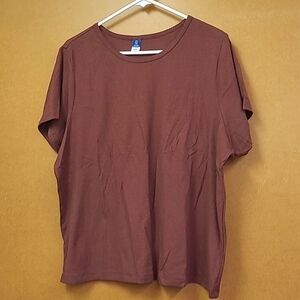 Old Navy Size XXL Tall Crew Neck Knit Ribbed T-Shirt